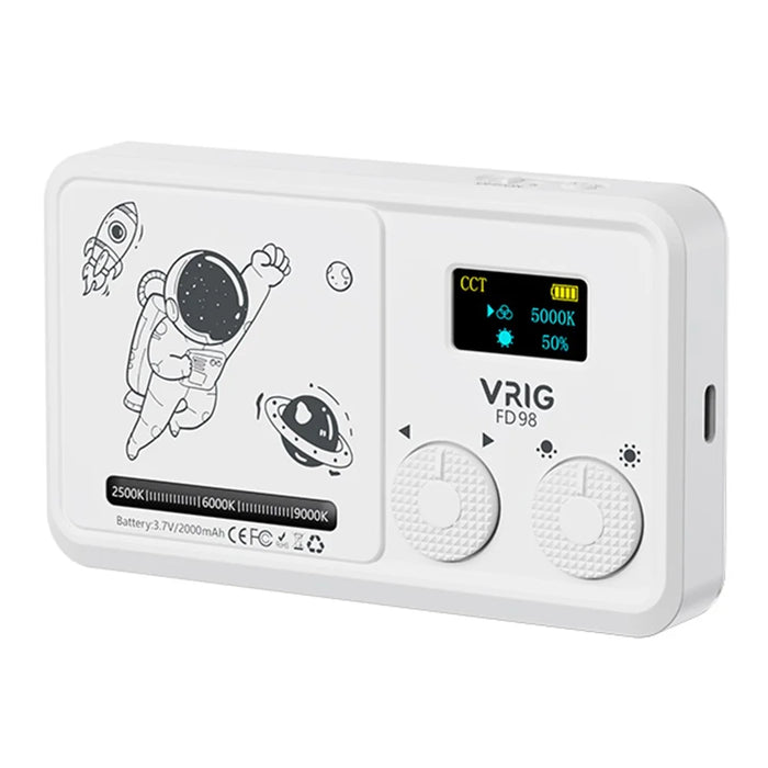 VRIG FD98 Dual Color Temperature LED Video Light Portable Photography Fill Light - 2