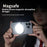 VRIG FD-04 Magnetic Ring Light for Smartphones 360 Degree Rotatable Selfie Fill Lamp with Mirror - White - 6