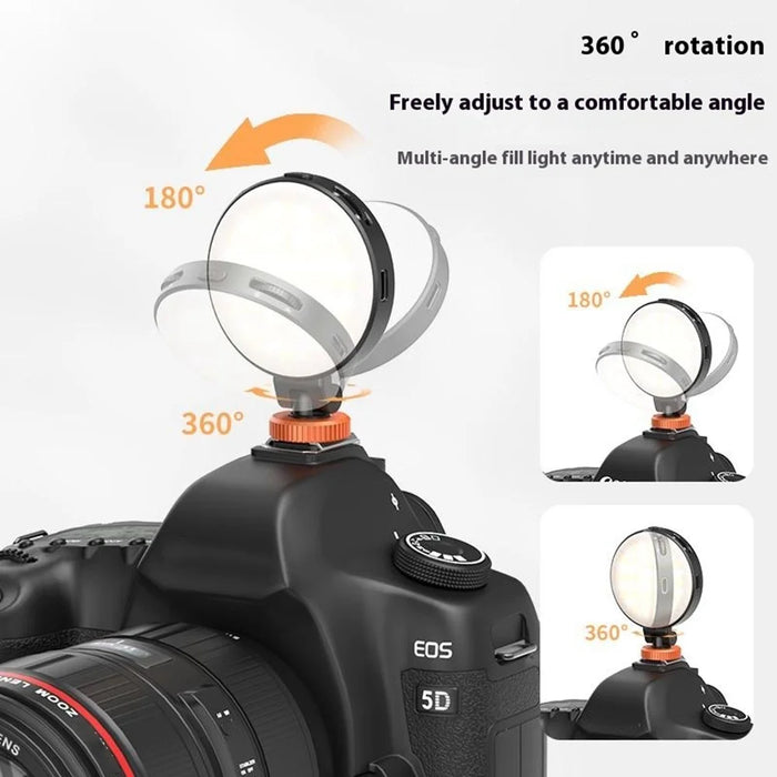 VRIG FD-05 Camera Smartphone Cold Shoe LED Video Light Rotatable Adjustable Color Temperature Fill Light - 7