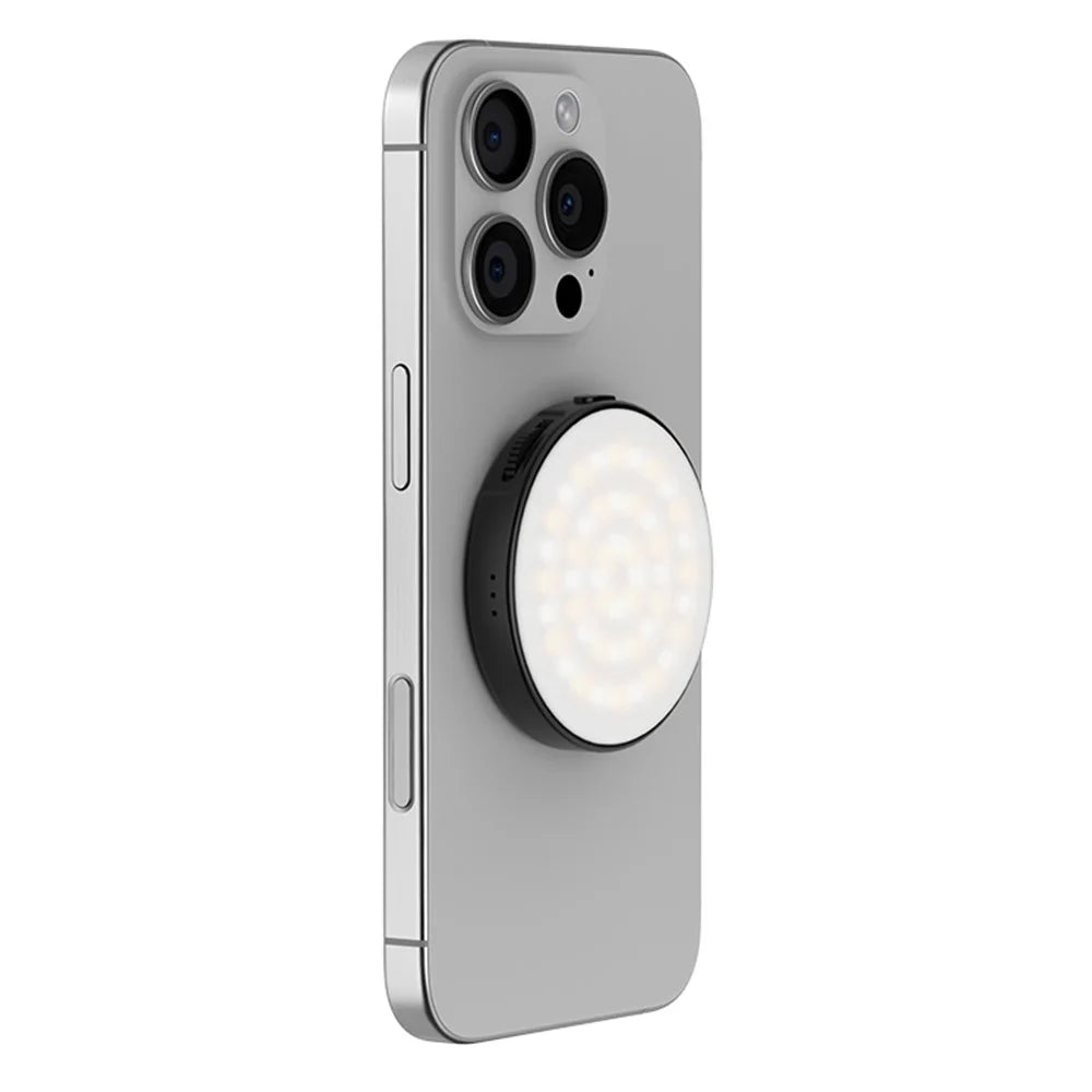 VRIG FD-03 Smartphone Magnetic LED Fill Light Adjustable Brightness Color Temperature Portable Video Light - Black - 3