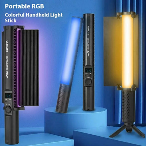 VLOGLITE B20RGB Handheld RGB Photography Light Stick 20 Modes 1800K - 9000K Magnetic LED Fill Light - 2
