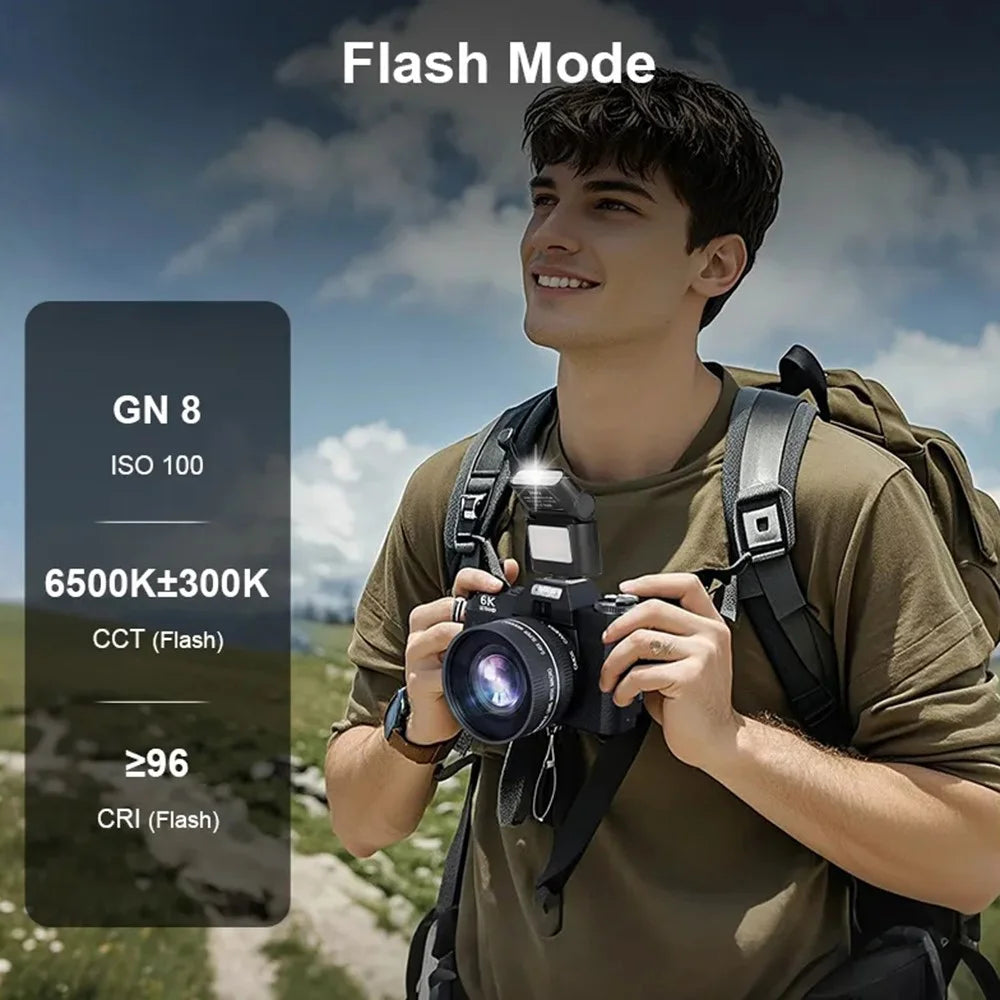 JMARY FM-06R Mini Flash Fill Light Hot Shoe Mount 300mAh Rechargeable LED Light for Camera Photography - 2
