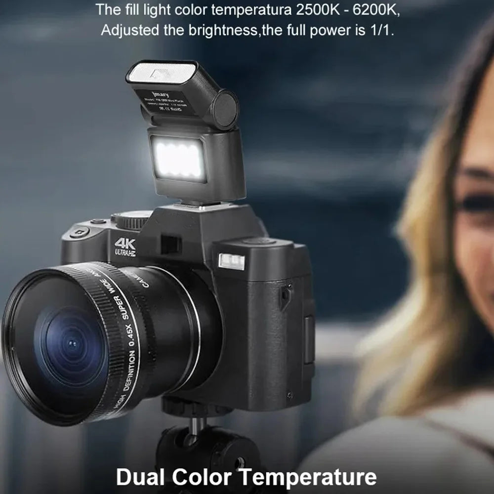 JMARY FM-06R Mini Flash Fill Light Hot Shoe Mount 300mAh Rechargeable LED Light for Camera Photography - 5