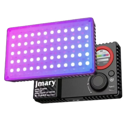 JMARY FM-180RGB RGB LED Video Light 20W 3300mAh Rechargeable Fill Light with Magnetic Diffuser for Photography DSLR Camera - 1