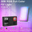 JMARY FM-180RGB RGB LED Video Light 20W 3300mAh Rechargeable Fill Light with Magnetic Diffuser for Photography DSLR Camera - 2
