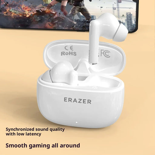 ERAZER XT69 Pro Bluetooth-compatible 5.4 TWS Earbuds 13mm Dynamic Driver Sports Earbuds (Invested By Lenovo) - White - 2