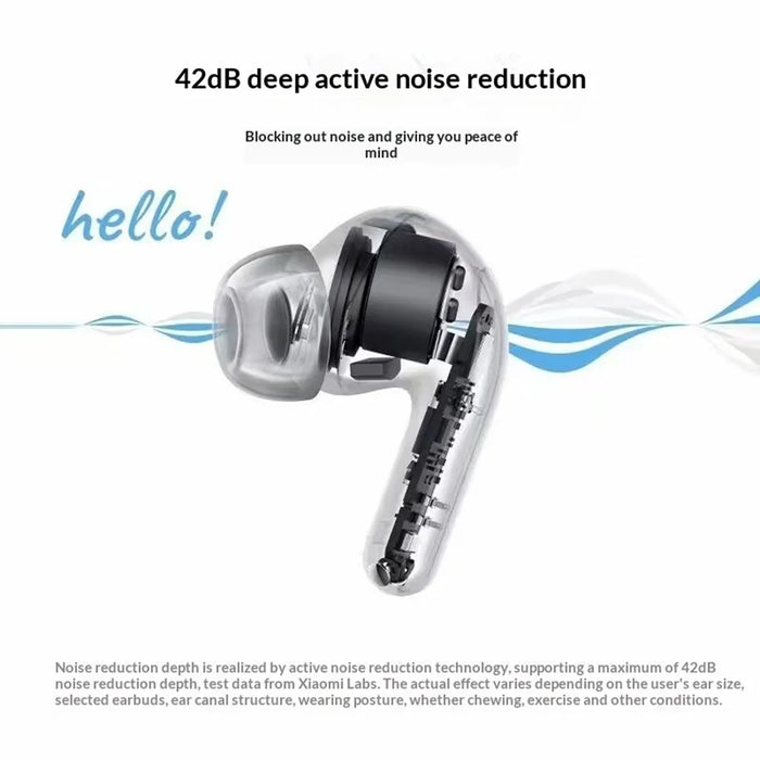 XIAOMI Redmi Buds 8 Lite Bluetooth-compatible Earbuds 12.4mm Driver ANC Noise Cancelling Wireless Earbuds (Chinese Version) - Black - 3