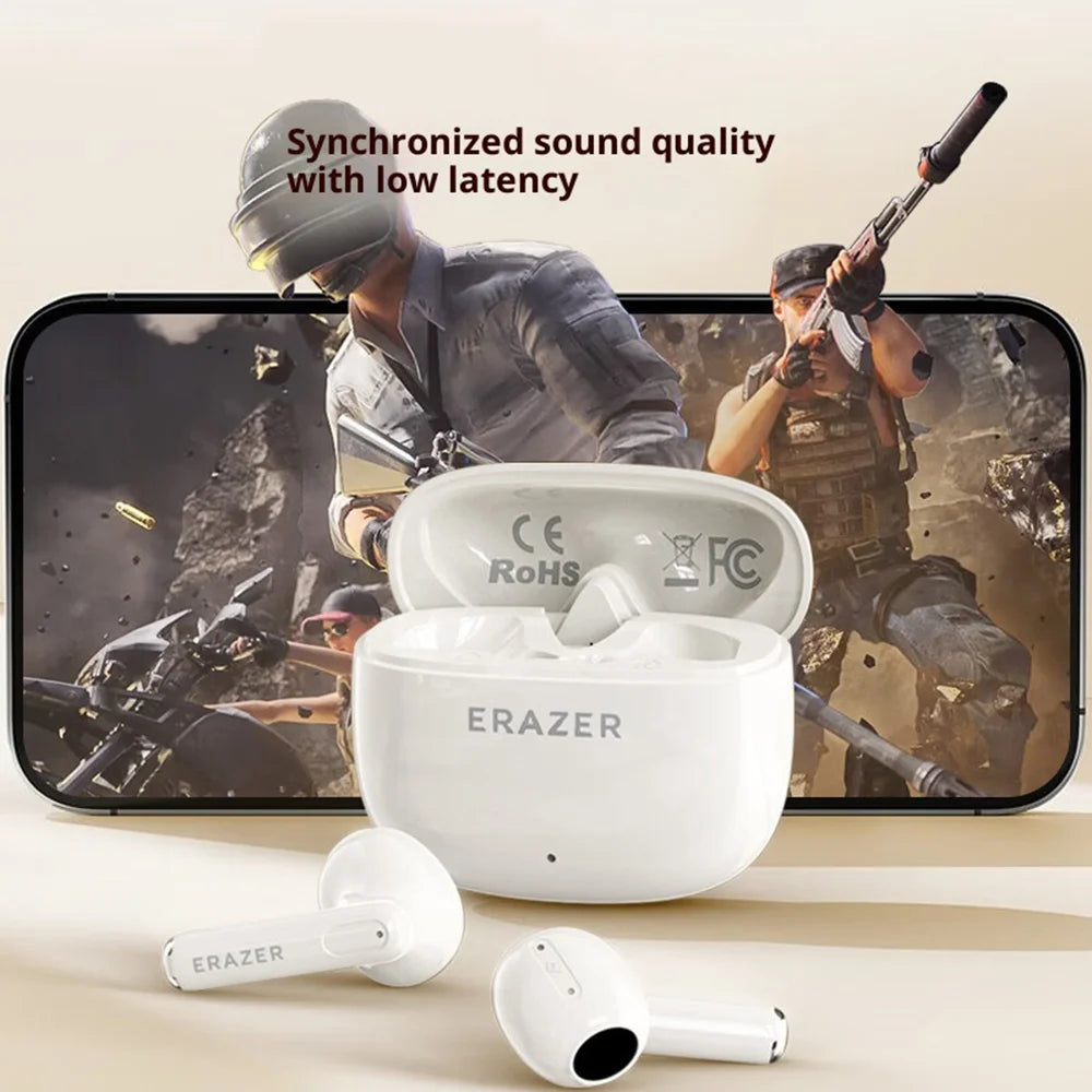 ERAZER XT68 Pro TWS Bluetooth-compatible Earbuds 13mm Driver HiFi Sound Wireless Earbuds (Invested By Lenovo) - Black - 4
