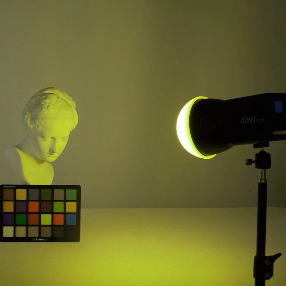 VLOGLITE P40RGB 40W COB RGB Video Light 2500K-6500K 20 Effects Modes Studio Video Lamp for Photography Live Streaming - 3