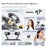 W968 Wireless Bluetooth-compatible Earbuds ANC Active Noise Cancelling In-ear Sports Earbuds - Black - 5