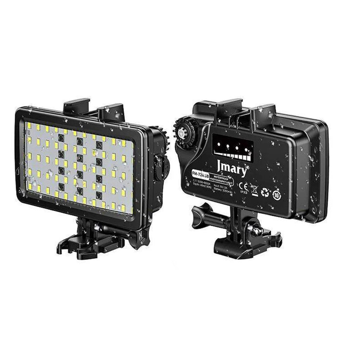 JMARY FM-72RGB IPX8 Waterproof Camera LED Fill Light Rechargeable Diving Photography RGB Video Light - 1