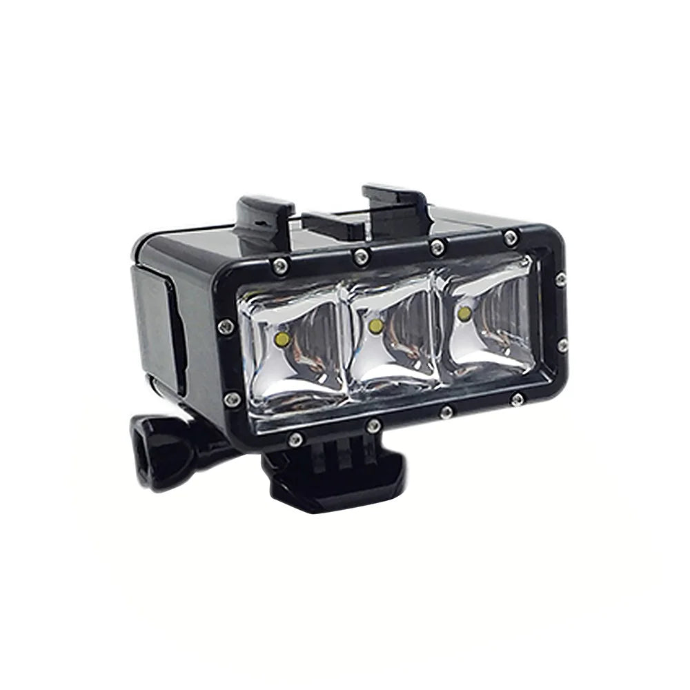 SUPTIG Waterproof LED Diving Light Fill Spot Lamp with Dual Battery for GoPro Hero, SJCAM Diving Lights - 1