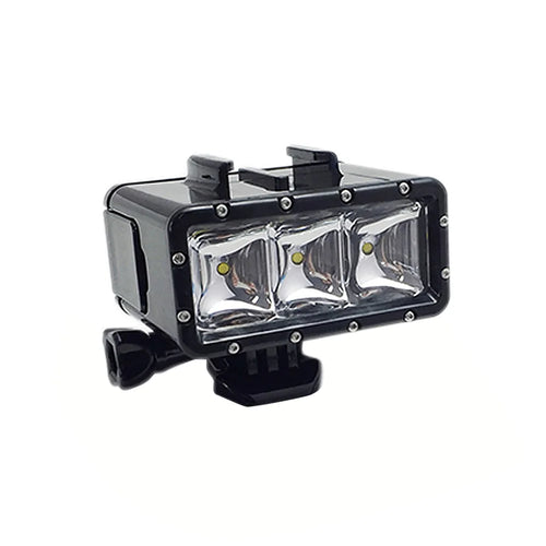 SUPTIG Waterproof LED Diving Light Fill Spot Lamp with Dual Battery for GoPro Hero, SJCAM Diving Lights - 1