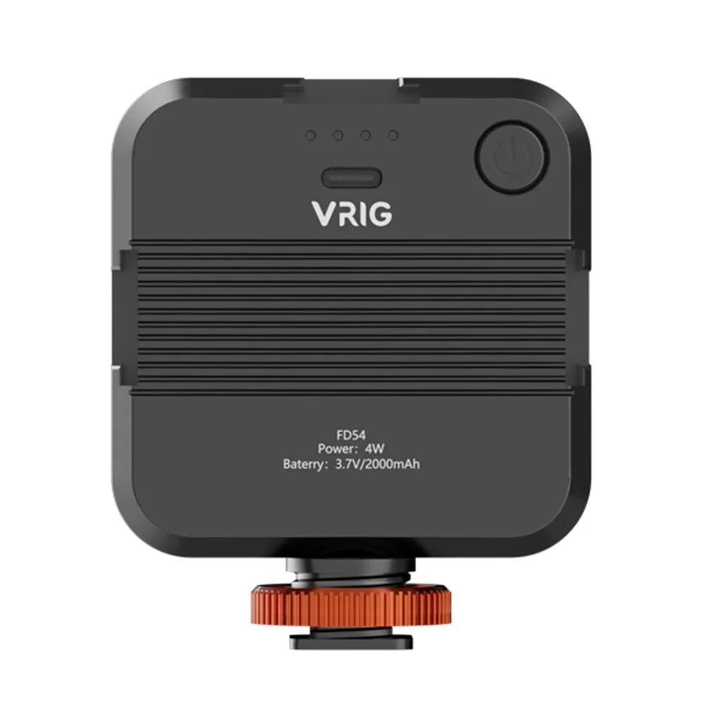 VRIG FD54 Dual Color Fill Light Kit with Clip Mini Selfie Light with Cold Shoe, 1 / 4" Screw for Live Streaming - 4
