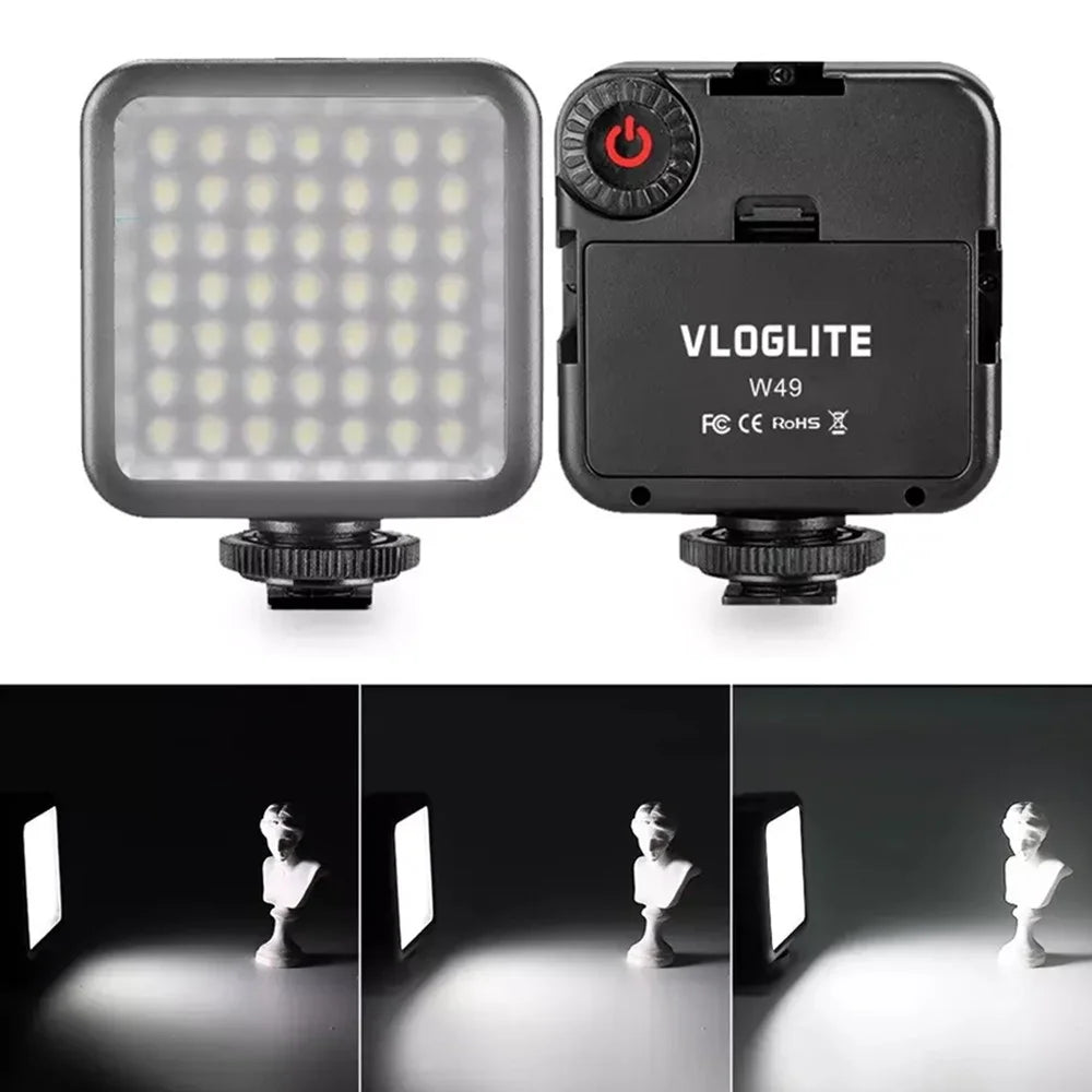 VLOGLITE W49 Mini Fill Light LED Camera Video Light Photography Cell Phone Live Streaming Beauty Lights - 1