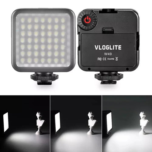 VLOGLITE W49 Mini Fill Light LED Camera Video Light Photography Cell Phone Live Streaming Beauty Lights - 1