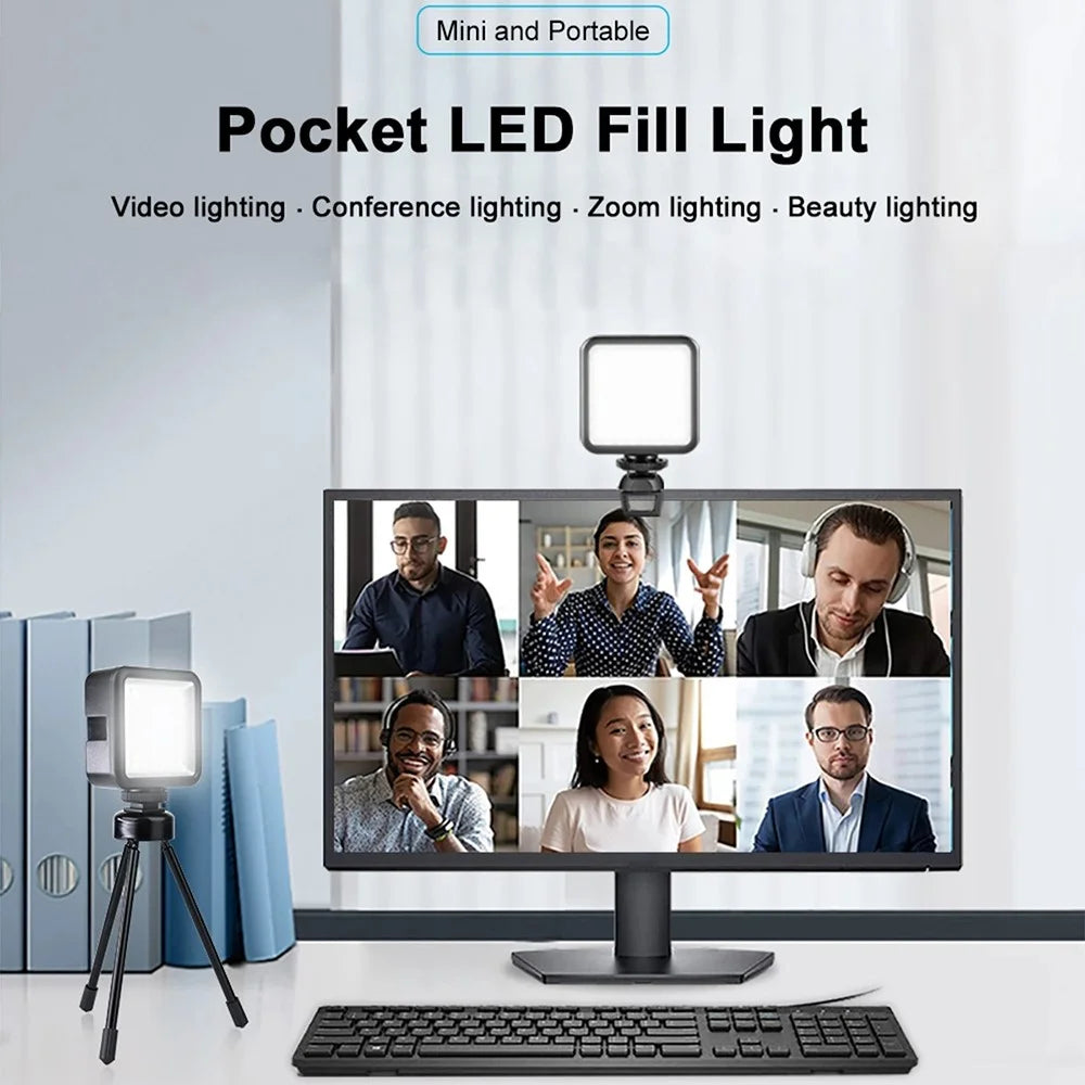 VLOGLITE W49 Mini Fill Light LED Camera Video Light Photography Cell Phone Live Streaming Beauty Lights - 4