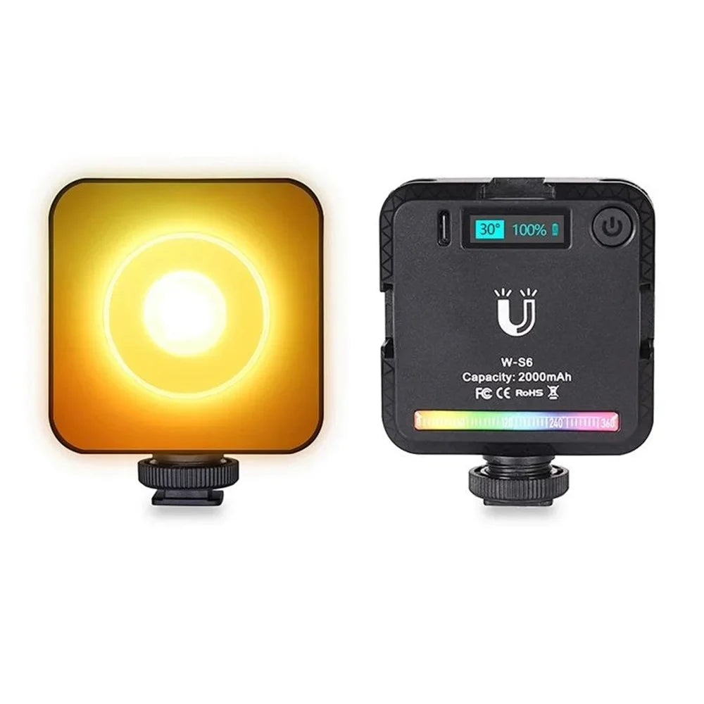 VLOGLITE W-S6 Full Color RGB LED Photogarphy Light Camera Light Sunset Atmosphere Lamp Magnetic Mini Fill Light - 5