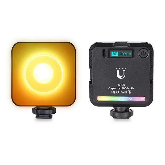 VLOGLITE W-S6 Full Color RGB LED Photogarphy Light Camera Light Sunset Atmosphere Lamp Magnetic Mini Fill Light - 5