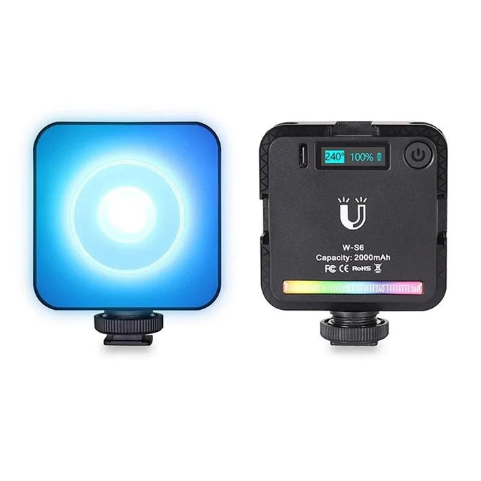 VLOGLITE W-S6 Full Color RGB LED Photogarphy Light Camera Light Sunset Atmosphere Lamp Magnetic Mini Fill Light - 6