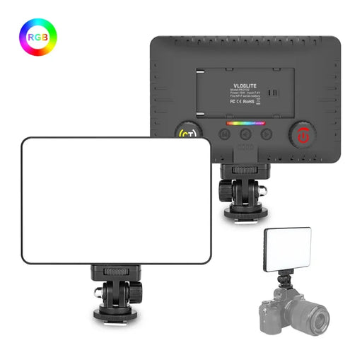 VLOGLITE PAD192RGB LED Camera Fill Light RGB Full Color Portable Photography Lighting for DSLR Camera Gopro - 2
