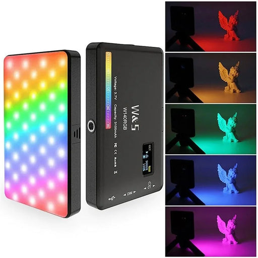 VLOGLITE W140RGB LED Video Light Full Color RGB Camera Fill Light Panel Rechargeable DSLR Lighting for Vlogging Photography - 1
