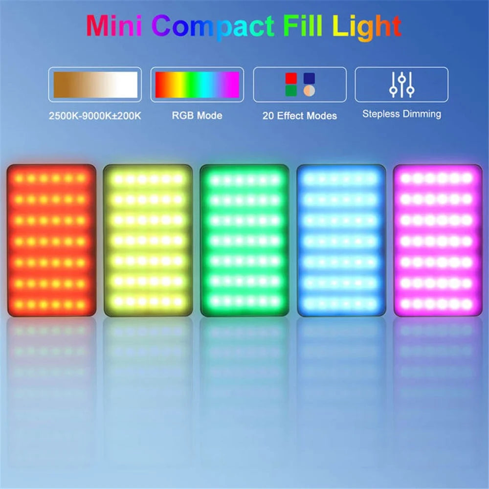 VLOGLITE W140RGB LED Video Light Full Color RGB Camera Fill Light Panel Rechargeable DSLR Lighting for Vlogging Photography - 4
