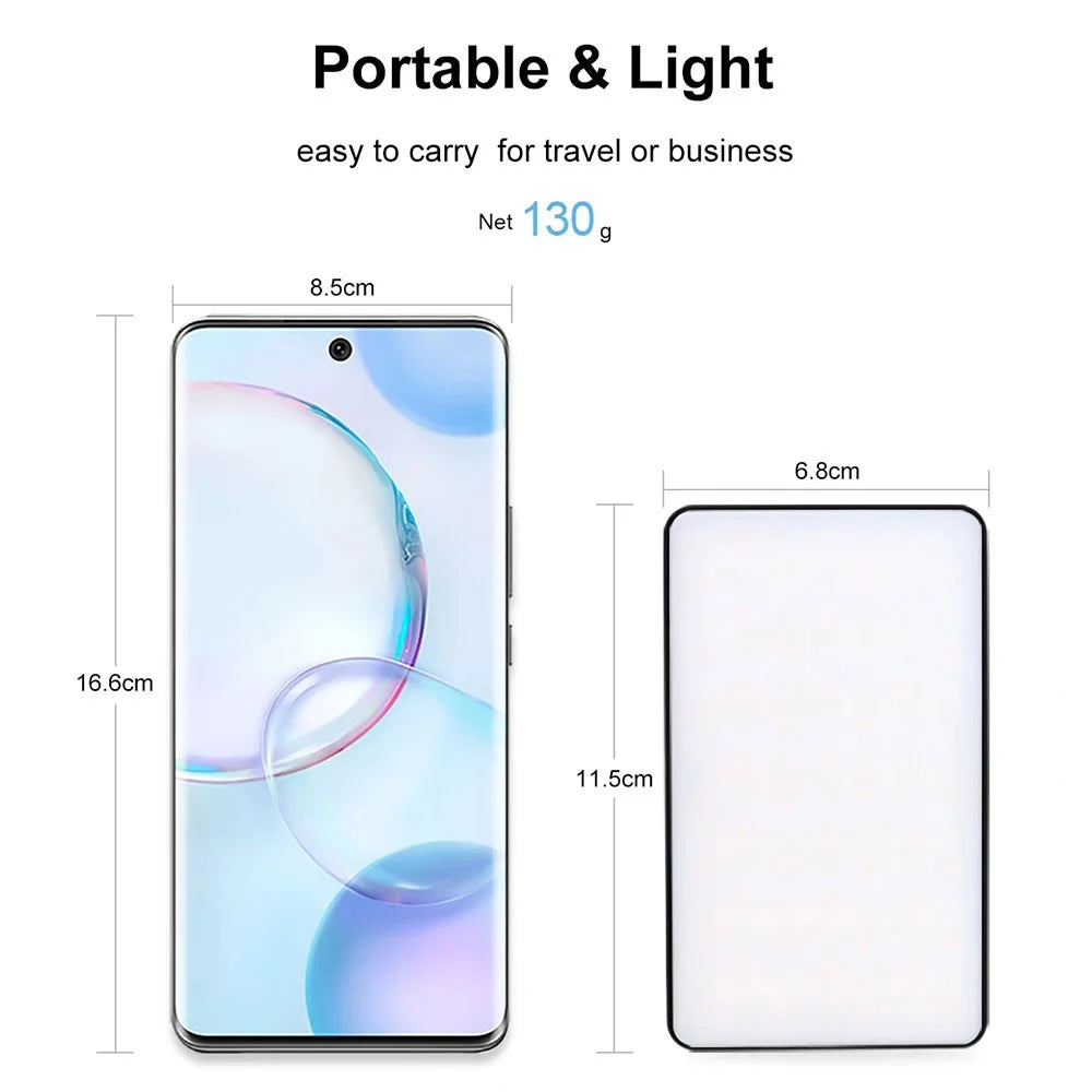 VLOGLITE W140RGB LED Video Light Full Color RGB Camera Fill Light Panel Rechargeable DSLR Lighting for Vlogging Photography - 7