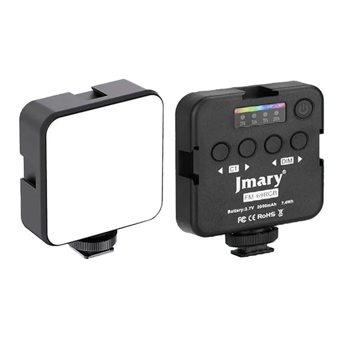 JMARY FM-69RGB Mini RGB Video Light Camera Light Photography Lighting Dimmable Lamp - 1