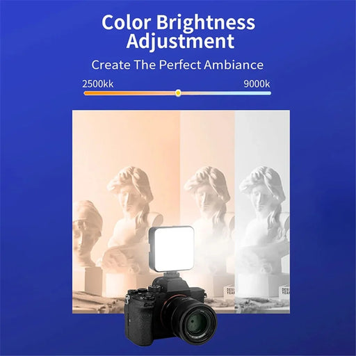 JMARY FM-69RGB Mini RGB Video Light Camera Light Photography Lighting Dimmable Lamp - 2