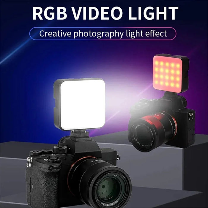 JMARY FM-69RGB Mini RGB Video Light Camera Light Photography Lighting Dimmable Lamp - 6