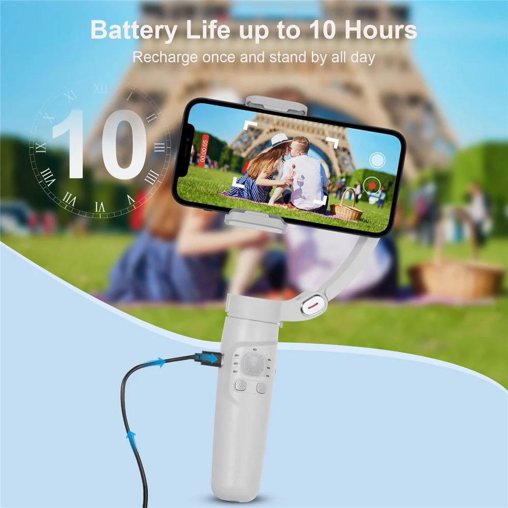 M1 3-Axis Smartphone Holder Gimbal Stabilizer Auto Face Tracking Selfie Stick - 4