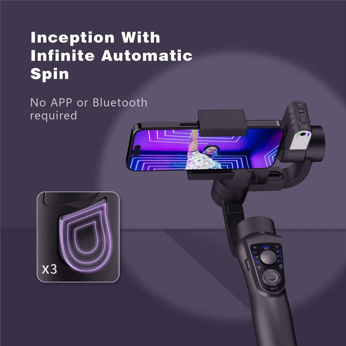 S5Bpro Intelligent AI Tracking 3-Axis Gimbal Stabilizer Anti-Shake Handheld Phone Holder Tripod - 4