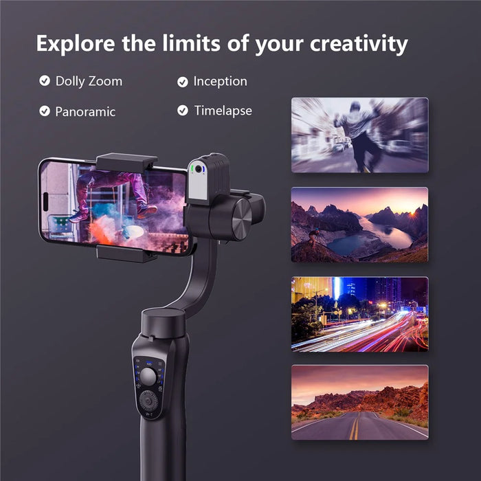 S5Bpro Intelligent AI Tracking 3-Axis Gimbal Stabilizer Anti-Shake Handheld Phone Holder Tripod - 7
