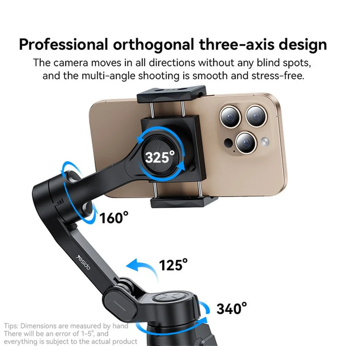 YESIDO SF27 Outdoor Video Shooting 4 Modes Foldable 3 Axis Handheld Gimbal Stabilizer for Smartphones - 7
