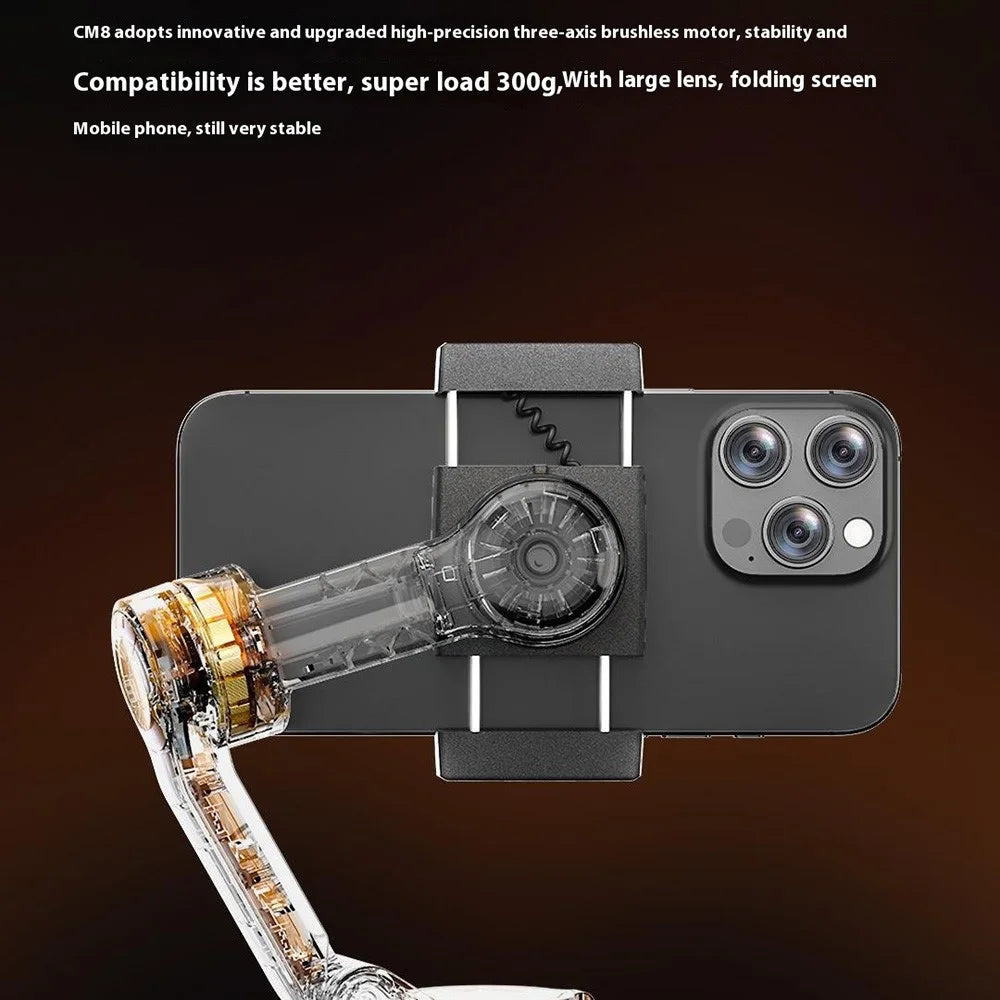 XIAOMIYOUPIN FUNSNAP CM8 Foldable 3 Axis Anti Shake Smartphone Gimbal Stabilizer for Vlog Shooting, AI Version - 5