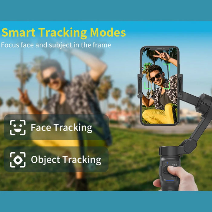 L9lite Intelligent AI Tracking 3 Axis Anti Shake Smartphone Gimbal Stabilizer with Fill Light - 2
