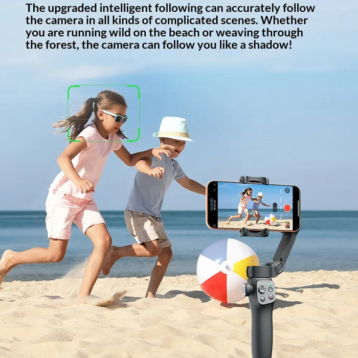FUNSNAP CM9 3-Axis Handheld Gimbal Stabilizer AI Smart Tracking  Anti-shake Camera Phone Stabilizer for Live Streaming - Black - 3