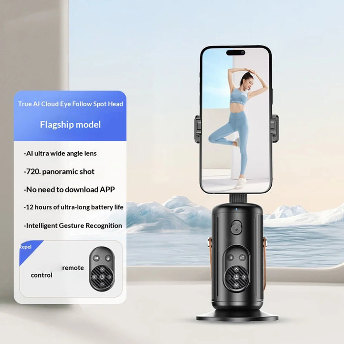 FUNSNAP Q04 Smart AI Tracking Gimbal Mobile Phone Holder Stabilizer with Remote Control - 2