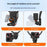VRIG AC-82 360 Degree Ball Head Magnetic Neck Mount Bracket for Insta360 Ace  /  Pro  /  Pro 2  /  X5  /  X4 Air Quick Release Adjustable Bracket - Black - 5