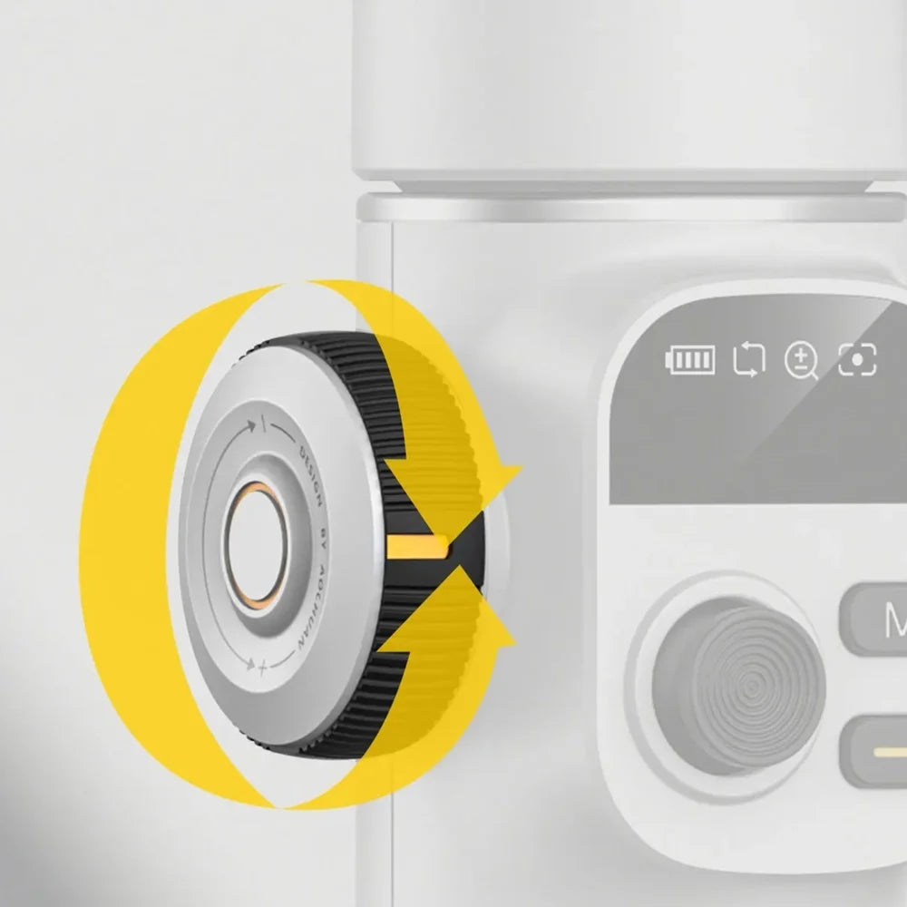 AOCHUAN X2 OLED Screen Gimbal Stabilizer for Smartphone AI Tracking 3-Axis Handheld Phone Stabilizer with Extension Rod - White - 3