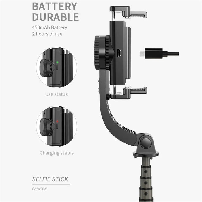 SELFIESHOW L08 Handheld Bluetooth-compatible Selfie Stick Hidden Tripod Live Broadcast Bracket with Remote Control - Black - 3