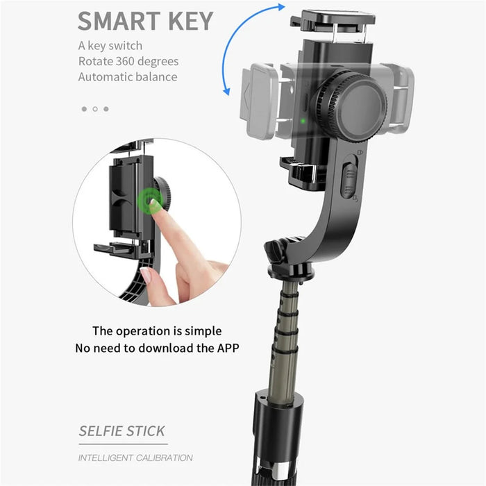 SELFIESHOW L08 Handheld Bluetooth-compatible Selfie Stick Hidden Tripod Live Broadcast Bracket with Remote Control - Black - 4