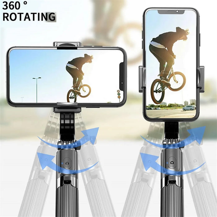 SELFIESHOW L08 Handheld Bluetooth-compatible Selfie Stick Hidden Tripod Live Broadcast Bracket with Remote Control - Black - 5