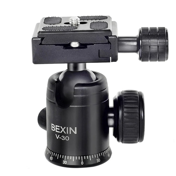 BEXIN V-30 Portable 360 Degree Rotating Ball Head Panoramic Shooting Camera Tripod Adapter - 5