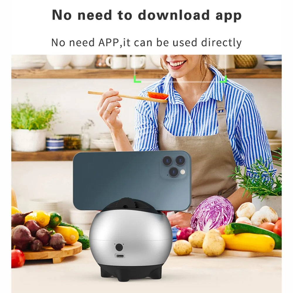 U3 360 Rotation Face Tracking Selfie Stand No Need APP Tripod Phone Holder Camera Gimbal for Photo Vlog Video Record - 2