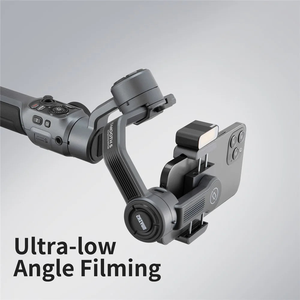 ZHIYUN SMOOTH 5  3-Axis Anti-shake Mobile Phone Handheld Gimbal Holder Live Streaming Stabilizer Photography Bracket with Tripod - Standard Version - 4