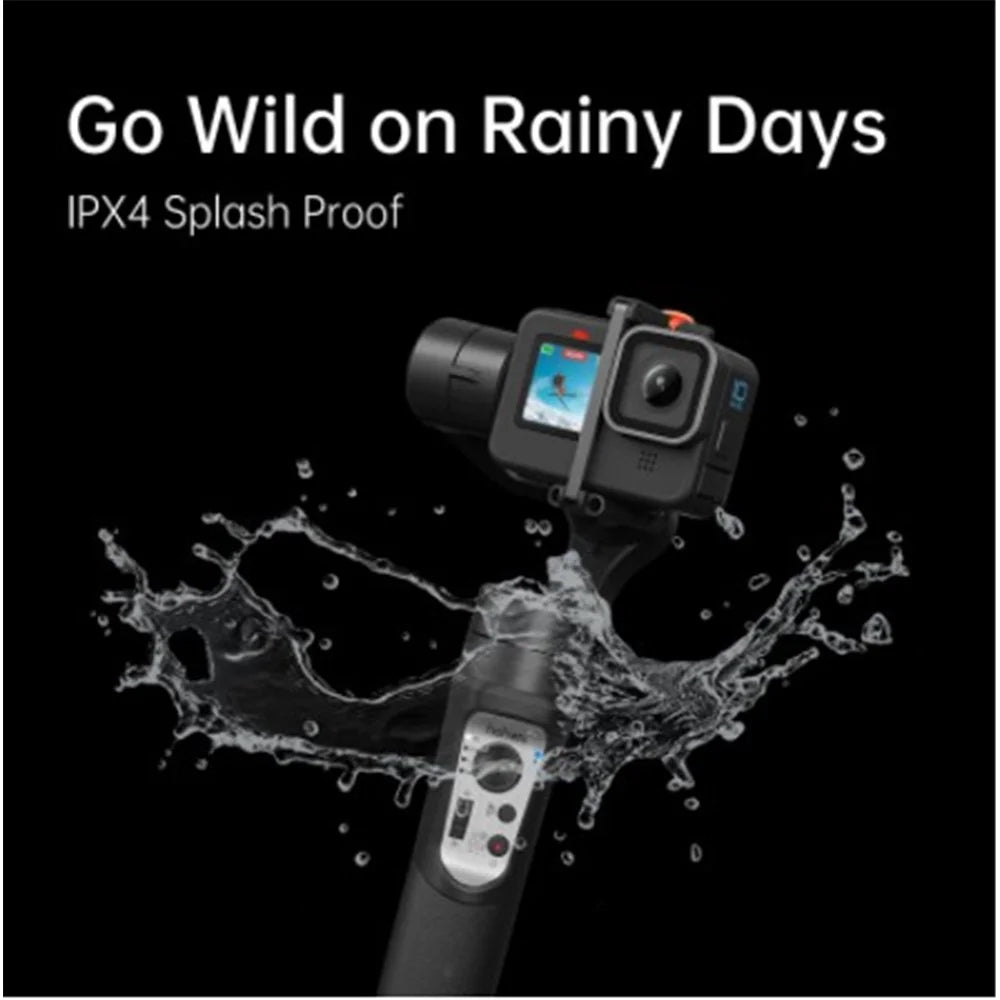 HOHEM iSteady Pro4 Action Camera Holder Anti-shake Handheld Gimbal Live Streaming Stabilizer with Tripod for GoPro Hero/Insta360 One R - 5
