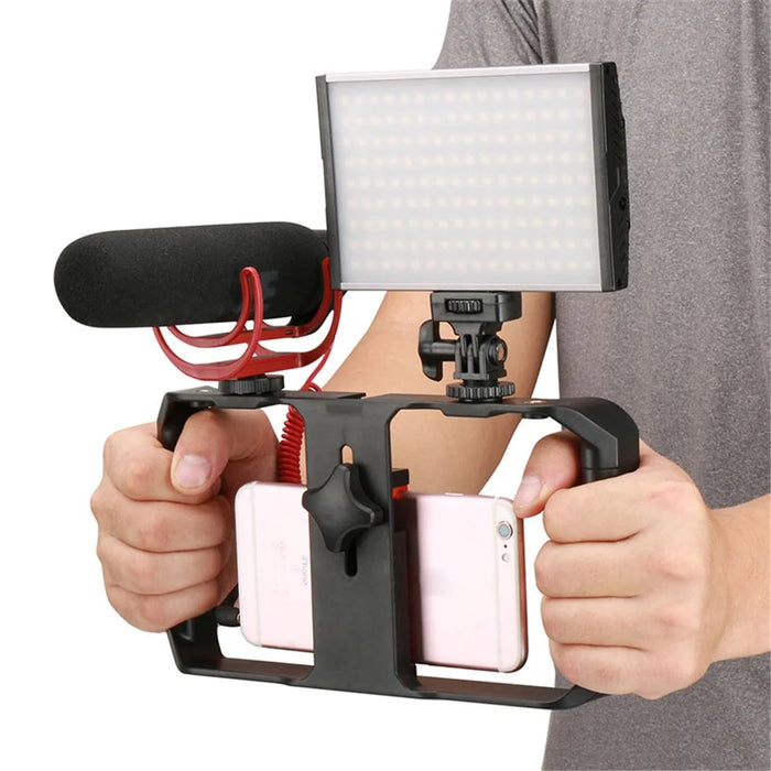 Video Stabilizer Practical Camera Camcorder Phone Stabilizer Vlog Video Holder Position Shooting Live Camera Mount - 5