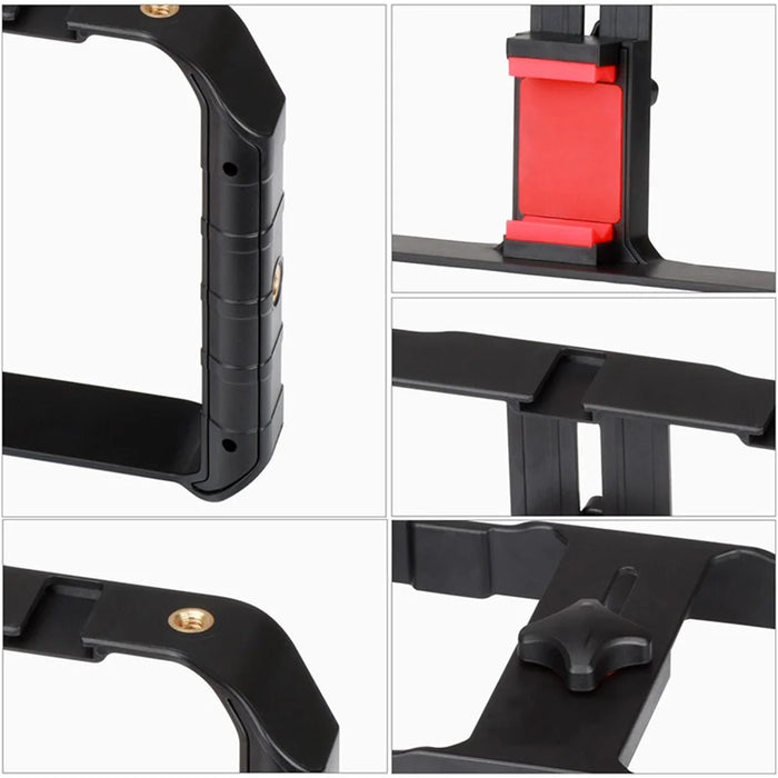 Video Stabilizer Practical Camera Camcorder Phone Stabilizer Vlog Video Holder Position Shooting Live Camera Mount - 7
